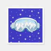 Ski Goggles Snowflake Tanz Serviette (Vorderseite)