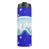 Ski Goggles Snowflake Tanz Thermosbecher (Vorderseite)