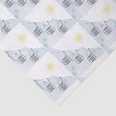 Ski-Gondeln Seidenpapier (Ausschnitt)