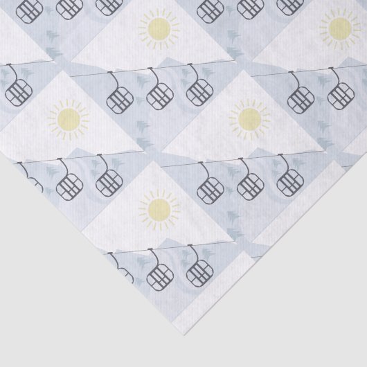 Ski-Gondeln Seidenpapier (Ausschnitt)