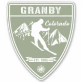 Ski Granby Colorado Aufkleber (Vorderseite)