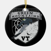 Ski-grüne Berge, VT Keramik Ornament (Vorne)