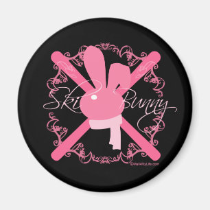 Ski-Häschen Magnet