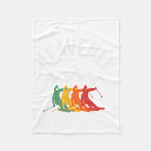 Ski Himmlisch California Retro Skipass Tahoe Ca Fleecedecke