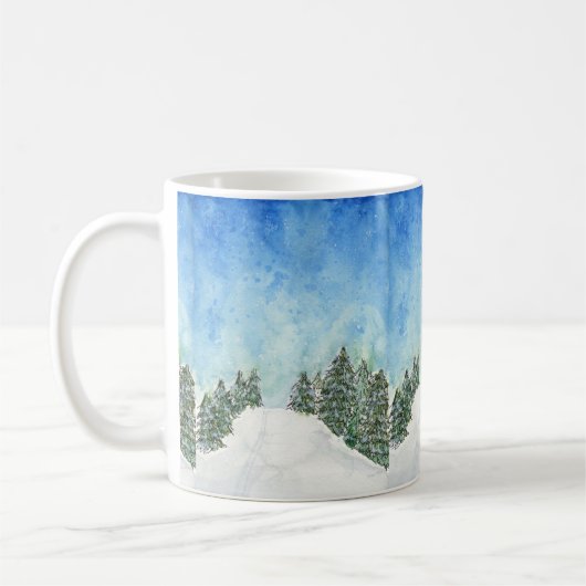 Ski-HinterTasse Kaffeetasse (Links)