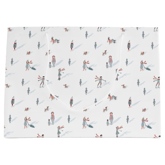 Ski Holiday Geschenktasche Große Geschenktüte (Vorderseite)