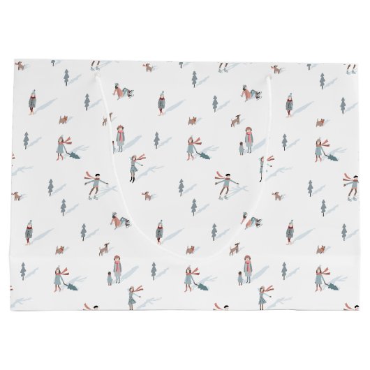 Ski Holiday Geschenktasche Große Geschenktüte (Rückseite)