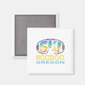 Ski Hoodoo Oregon Skiurlaub Magnet (Vorderseite/Rückseite)