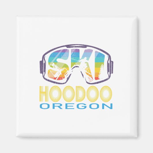 Ski Hoodoo Oregon Skiurlaub Magnet (Vorne)