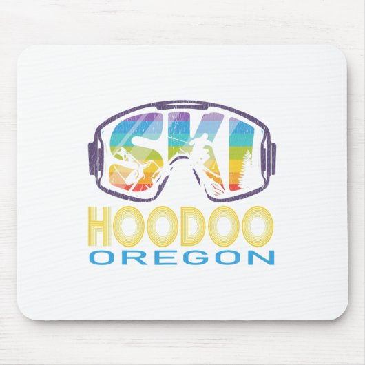 Ski Hoodoo Oregon Skiurlaub Mousepad (Vorne)