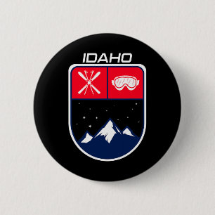 Ski Idaho Bergbahn Skipass Pole Bergsee-Zauber Button
