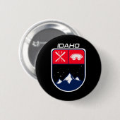 Ski Idaho Bergbahn Skipass Pole Bergsee-Zauber Button (Vorne & Hinten)