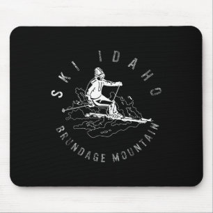 Ski Idaho Brundage Mountain Skifahren Snowboard Be Mousepad