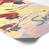 Ski in Kanada Vintages Retro Ski Poster (Ecke)
