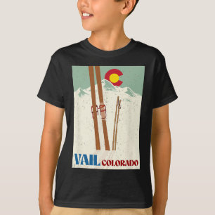 Ski In Vail Colorado Rocky Mountains Skifahren Url T-Shirt