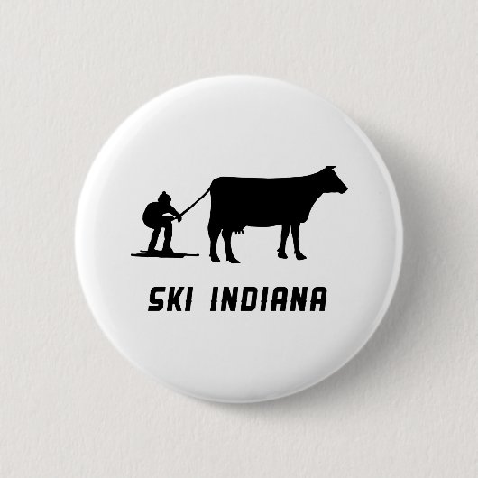 Ski Indiana Button (Vorderseite)