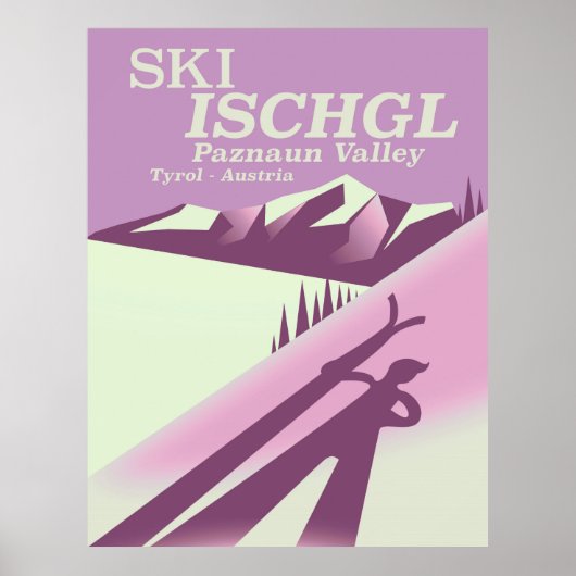 Ski Ischgl, Paznaun Tal Tirol Poster (Vorne)