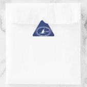 Ski iSKI Oval Tag Dreieckiger Aufkleber (Tasche)