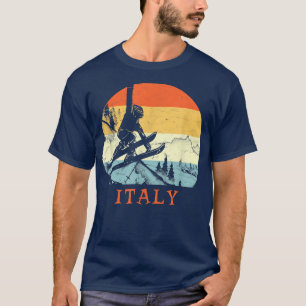 Ski Italien Vintager Schneeschuhurlaub T-Shirt