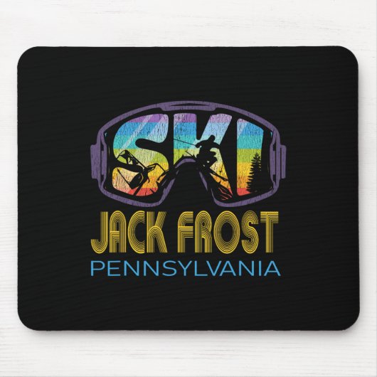 Ski Jack Frost Pennsylvania Skiurlaub Mousepad (Vorne)