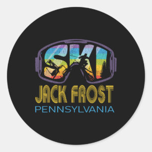 Ski Jack Frost Pennsylvania Skiurlaub Runder Aufkleber