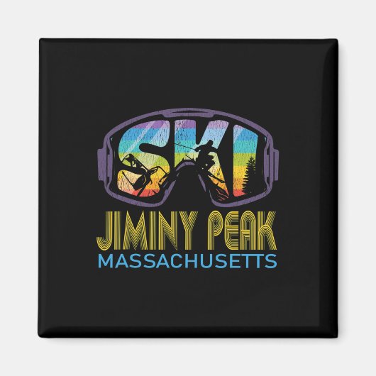 Ski Jiminy Peak Machusetts Skiurlaub Magnet (Vorne)