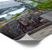 Ski Jump in Oslo, Norwegen Poster (Ecke)