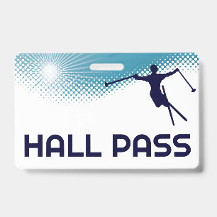 Ski Jump Lehrer Hall Pass Ausweis