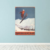 Ski Jump - PLM olympisches Promo Poster Leinwanddruck (Insitu (Holzboden))