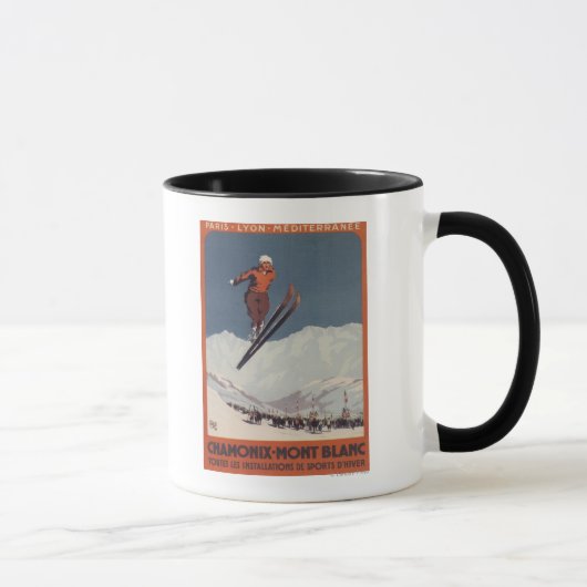 Ski Jump - PLM olympisches Promo Poster Tasse (Rechts)