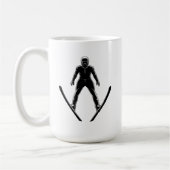 Ski Jumper Silhouette Kaffeetasse (Links)