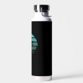 Ski Jumper Ski Jumping Retro Trinkflasche (Links)