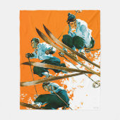 Ski Jumpers von Ski Weld Fleecedecke (Vorderseite)