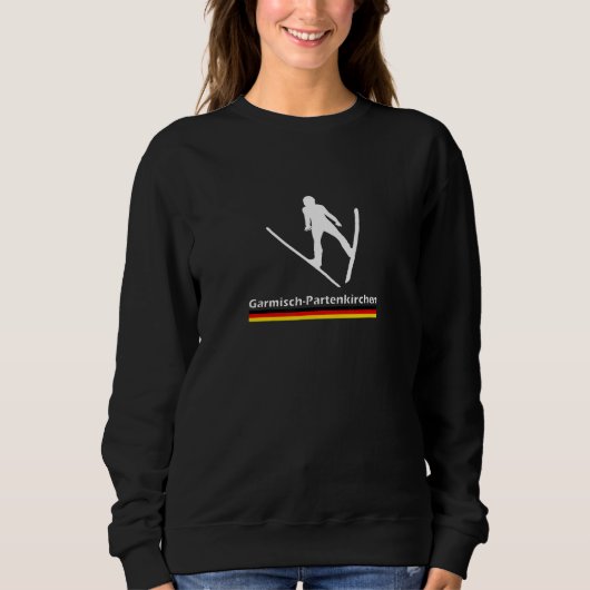 Ski Jumping Garmisch Partenkirchen Germany Sweatshirt (Vorderseite)