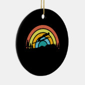 Ski Jumping Retro Keramik Ornament (Rechts)