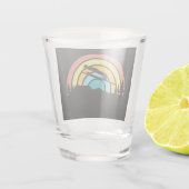 Ski Jumping Retro Schnapsglas (Rückseite)