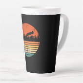 Ski Jumping Retro Ski Jumper Geschenk Milchtasse (Rechte Ecke)