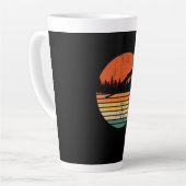 Ski Jumping Retro Ski Jumper Geschenk Milchtasse (Linke Ecke)
