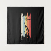 Ski Jumping Retro Wandteppich (Vorderseite (Horizontal))