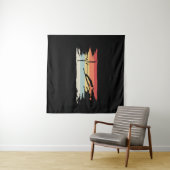 Ski Jumping Retro Wandteppich (Beispiel (Horizontal))