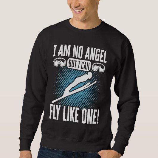 Ski Jumping Rise Shine It's Powder Time Ski Jumper Sweatshirt (Vorderseite)