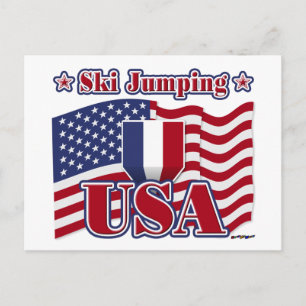 Ski Jumping USA Postkarte