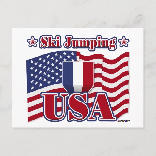 Ski Jumping USA Postkarte (Vorderseite)