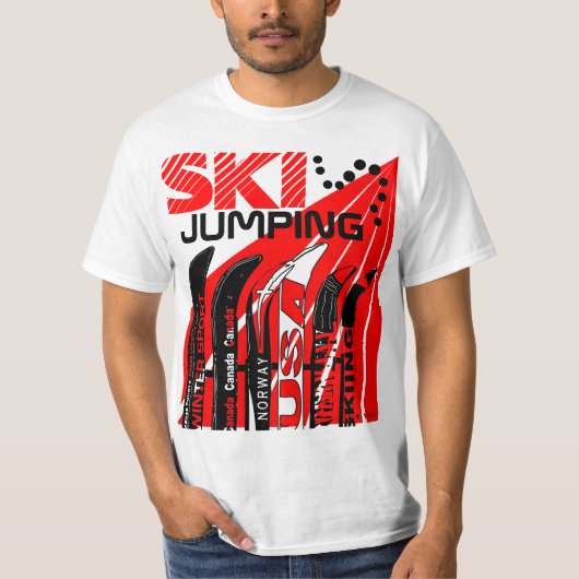 Ski Jumping Winter Sport Snowblade T - Shirt (Vorderseite)