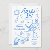 Ski Junggeselinnen-Abschied Einladung und Tour Apr (Vorderseite)