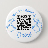 Ski-Junggeselinnen-Abschied kaufen Bridge ein Getr Button (Vorderseite)