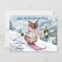 Ski-Junggesellinnenabschied für Katzenliebhaber