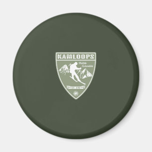 Ski Kamloops British Columbia Magnet