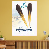 Ski Kanada Leinwanddruck (Insitu (Wohnzimmer))