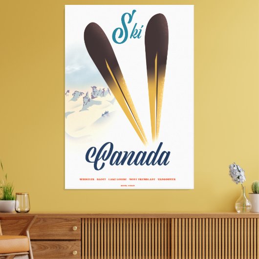 Ski Kanada Leinwanddruck (Insitu (Wohnzimmer))